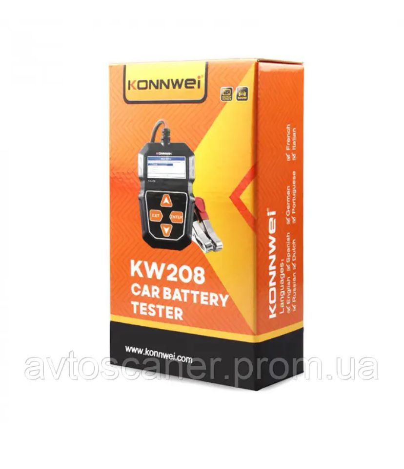 Konnwei KW208 - автомобільний тестер АКБ і генератора