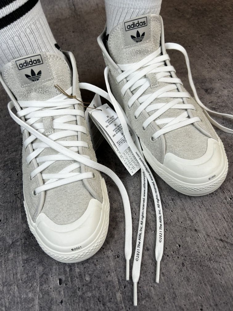 Adidas nizza hi alife white кеди
