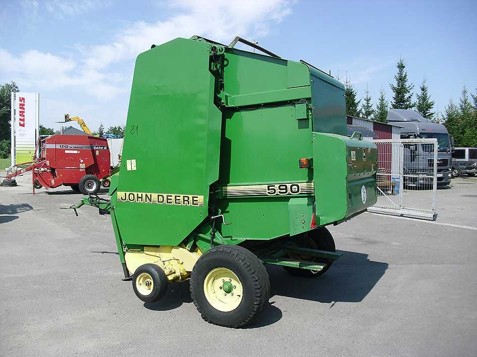 Пресс подборщик John Deere 590 (Тюкопрес, Прес підбирач рулонний)