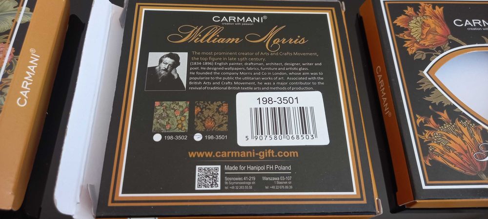 William Morris podkładka szklana Carmani komplet