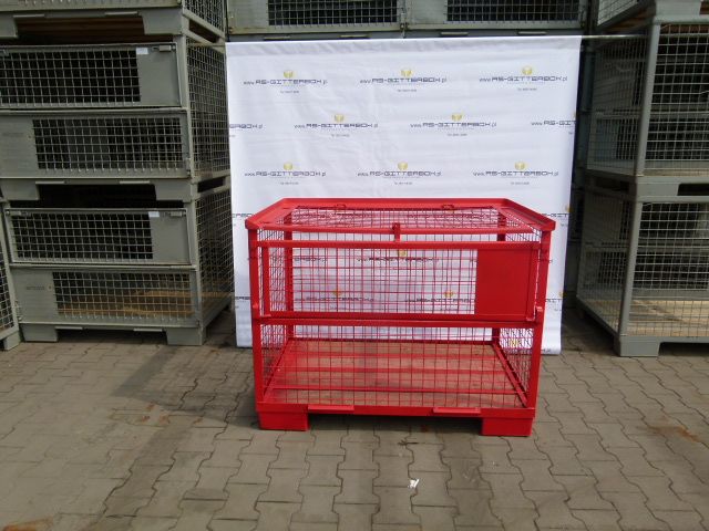 Gitterbox z klapą kosz druciany paleta metalowa giterbox uic ujc EPAL