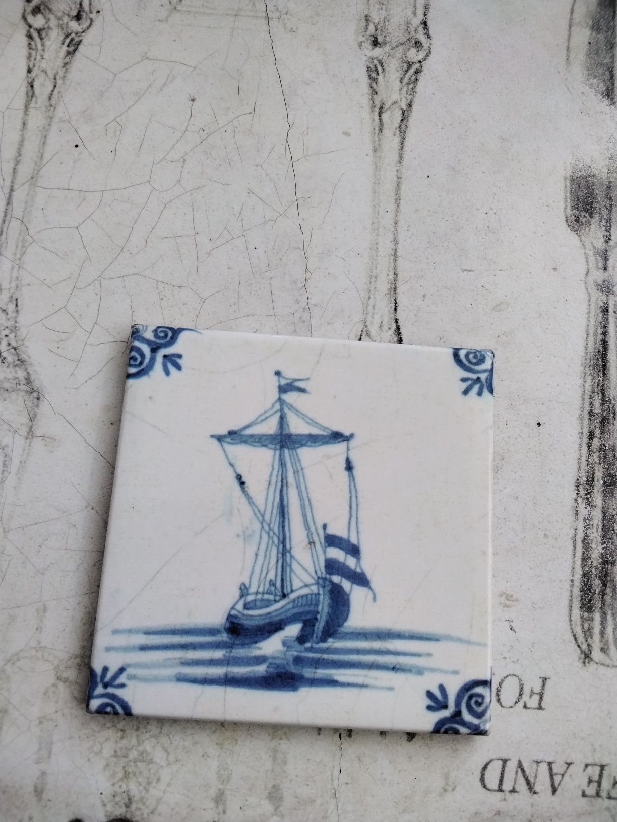 Magnes na lodówkę Kafelek Delft Blue Holandia