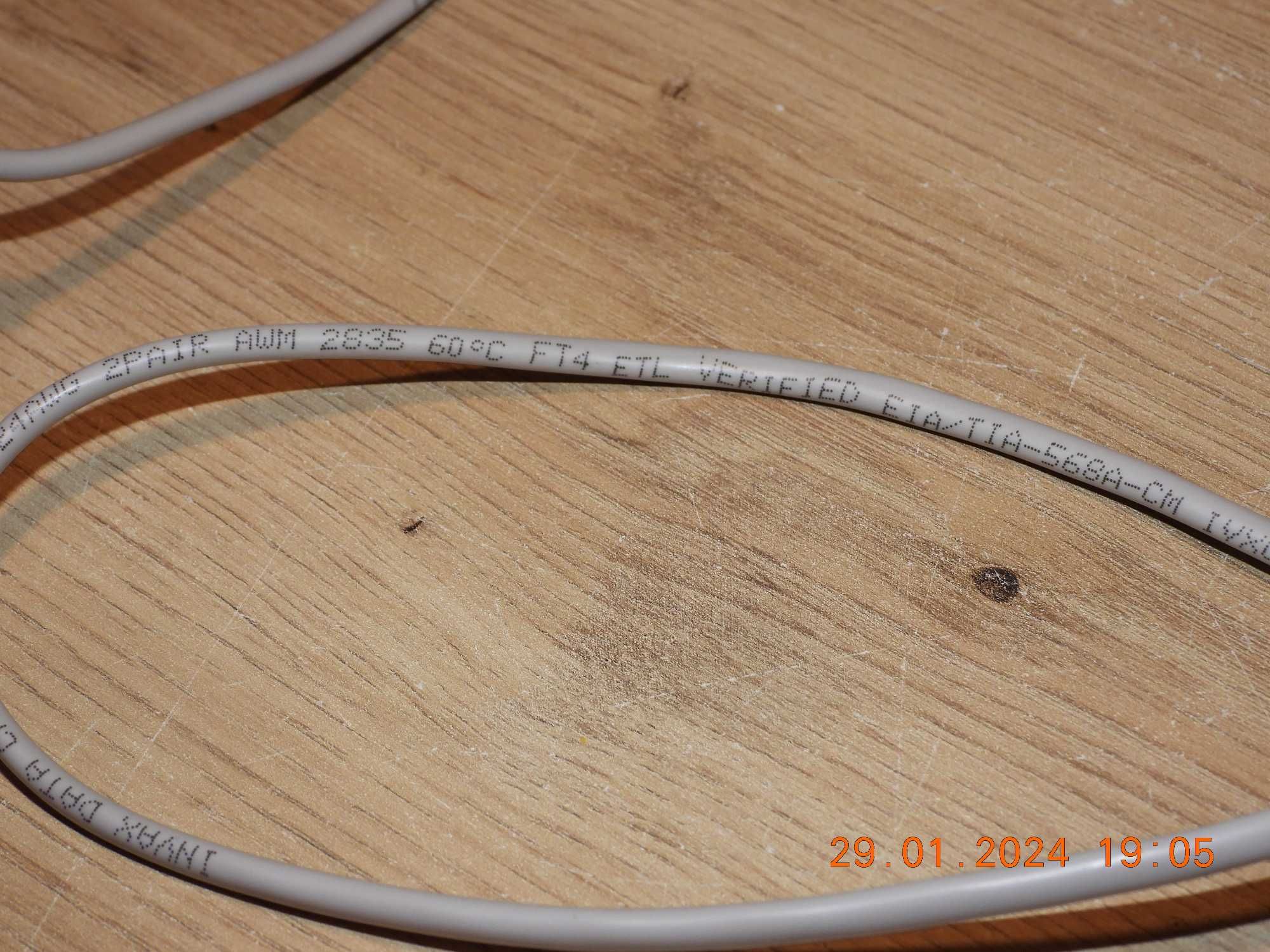 Kabel sieciowy  LAN ETHERNET RJ45 - 100cm
