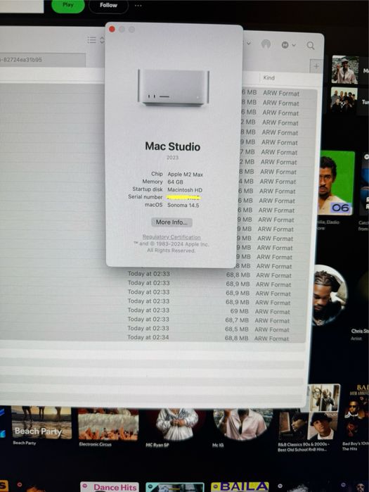 Mac Studio M2 Max —  64GB RAM — 1TB SSD — Excelente Estado