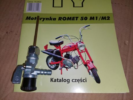 Nowy zestaw romet motorynka m1 m2 katalog czesci+kranik zbiornika rama