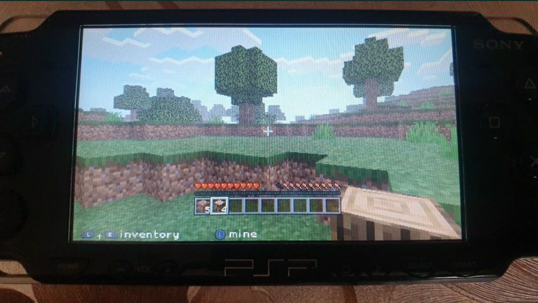 Minecraft gra na przenosna konsole sony psp plus gratis