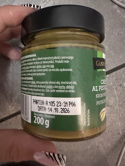 krem pistacjowy GustoBello 200 g  NOWY  6 sztuk