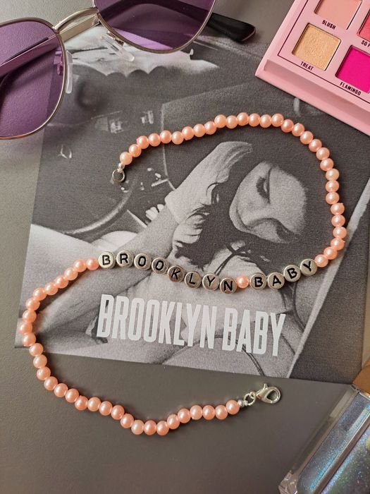 Lana Del Rey Brooklyn Baby Ultraviolence naszyjnik handmade