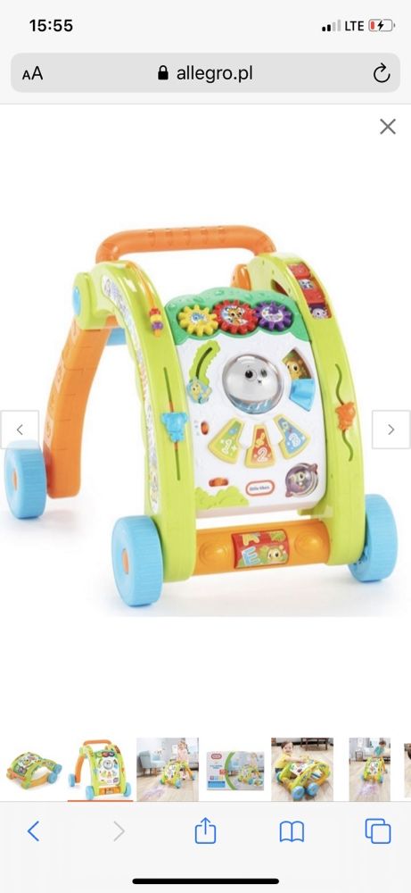 Little Tikes 3w1 Chodzik i stół aktywności