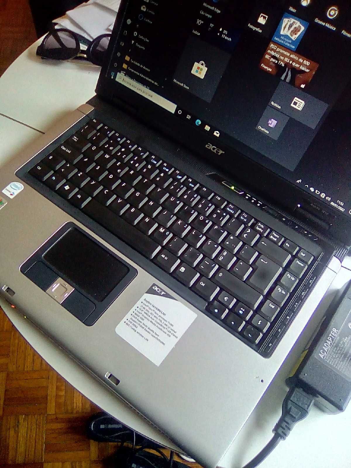 Portátil Acer aspire 5610