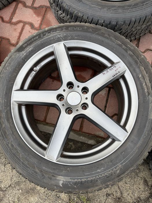 Komplet kół zimowych 5x108 Ford Volvo 225/60/18 Hankook