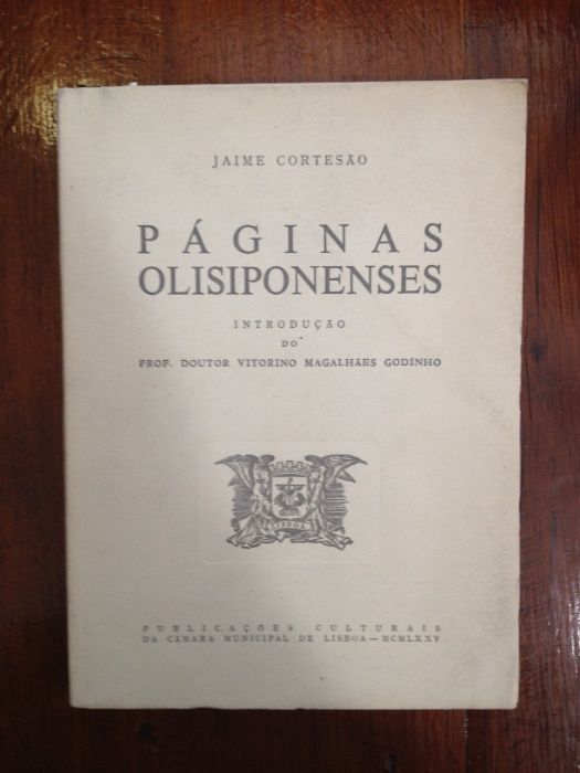 Jaime Cortesão - Páginas Olisiponenses