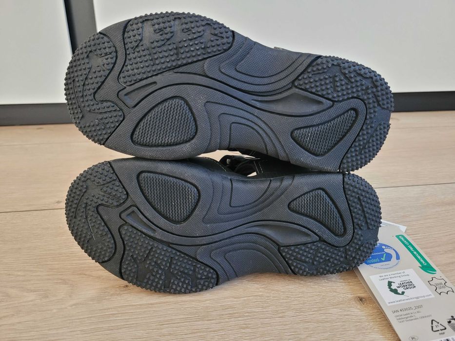 31 Sandałki Sandały chłopięce młodzieżowe Pepperts Lidl czarne