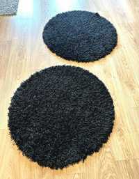 Tapetes em círculo preto, 80 cm