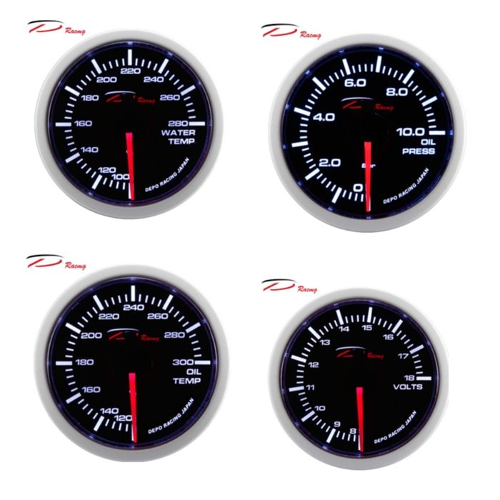 Manómetro DEPO pressão de turbo óleo água