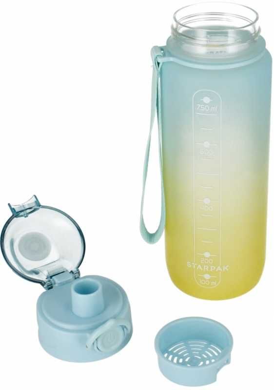 Bidon butelka na picie 720 ml Ombre TRITAN BEZ BPA Niebiesko Limonkowy