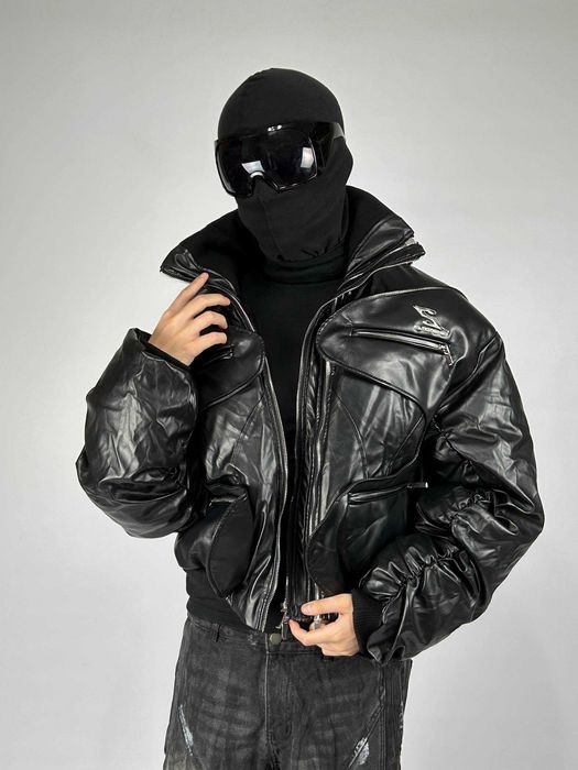 MA-1 бомбер черный дутый куртка курточка пуховик чорний зіпка opium