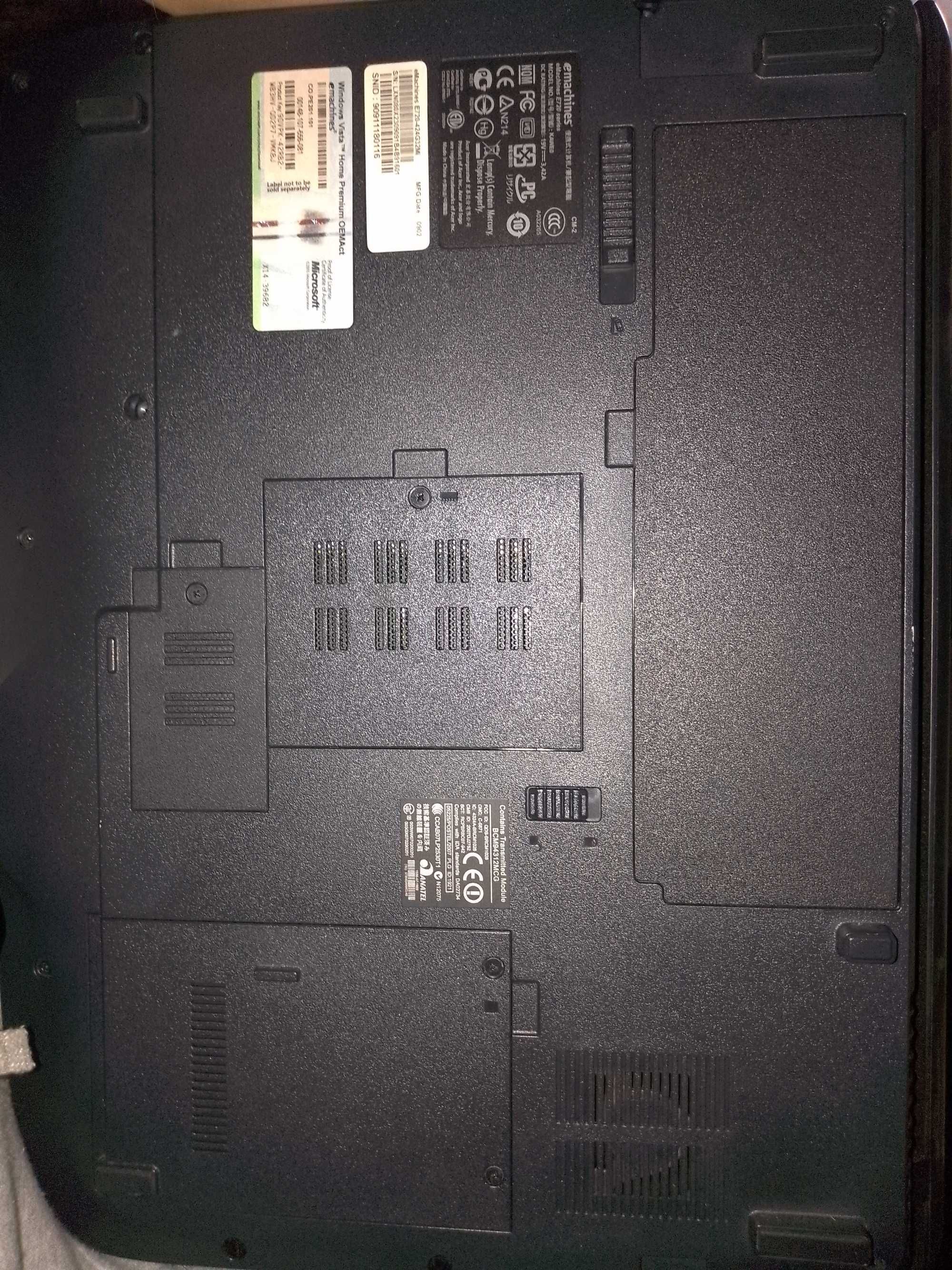 Laptop e Machines E720