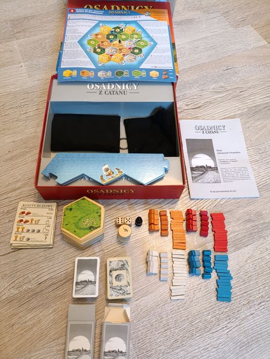 Osadnicy z Catanu gra planszowa 1995 drewniana