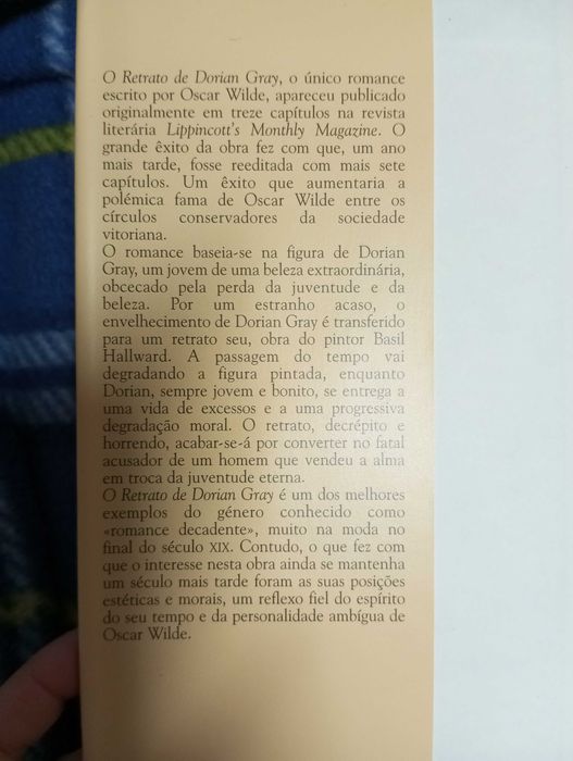 O retrato de Dorian Gray, Oscar Wild