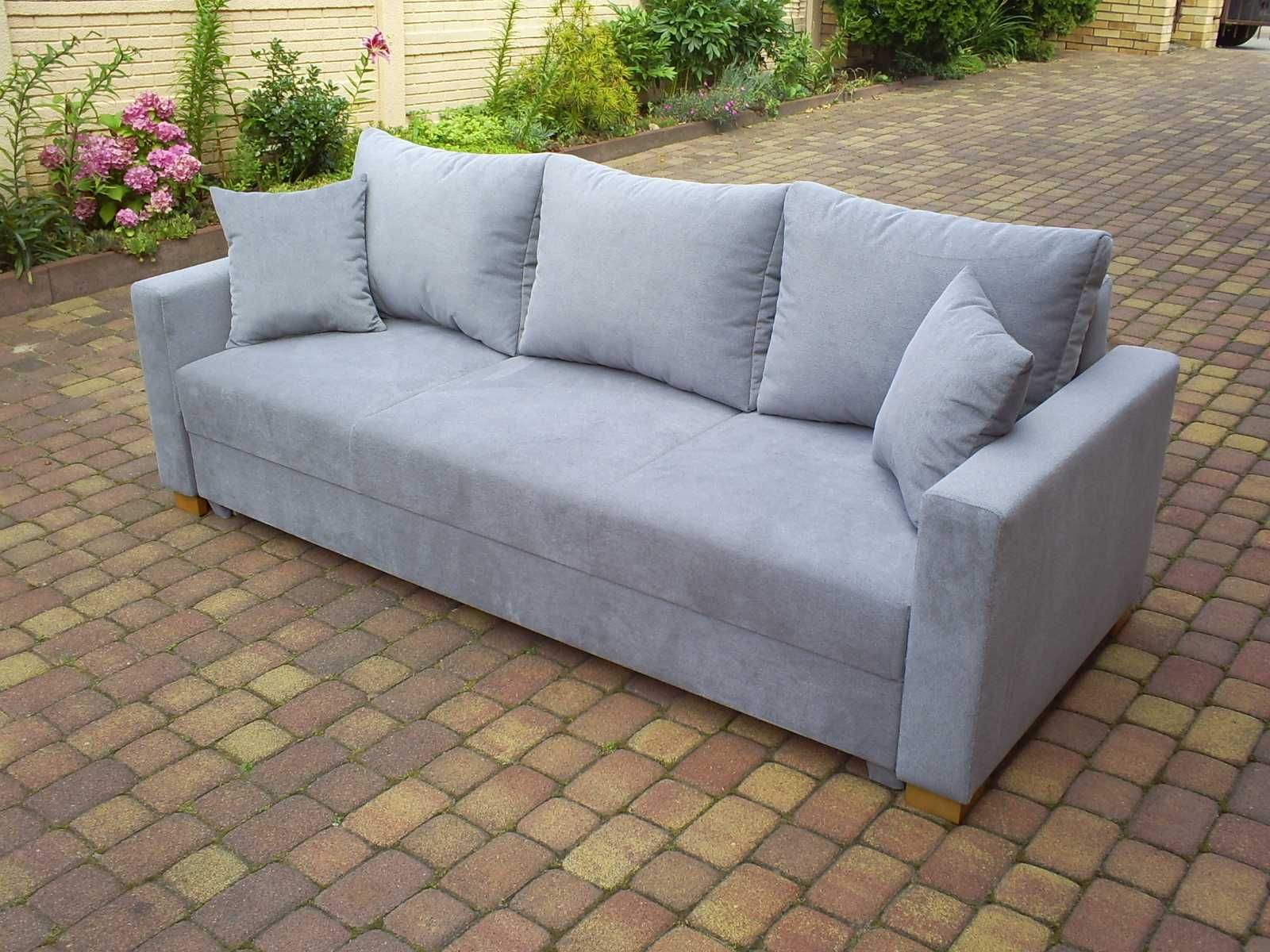Kanapa-150 cm szerokie spanie/sprężyny bonell/pojemnik
