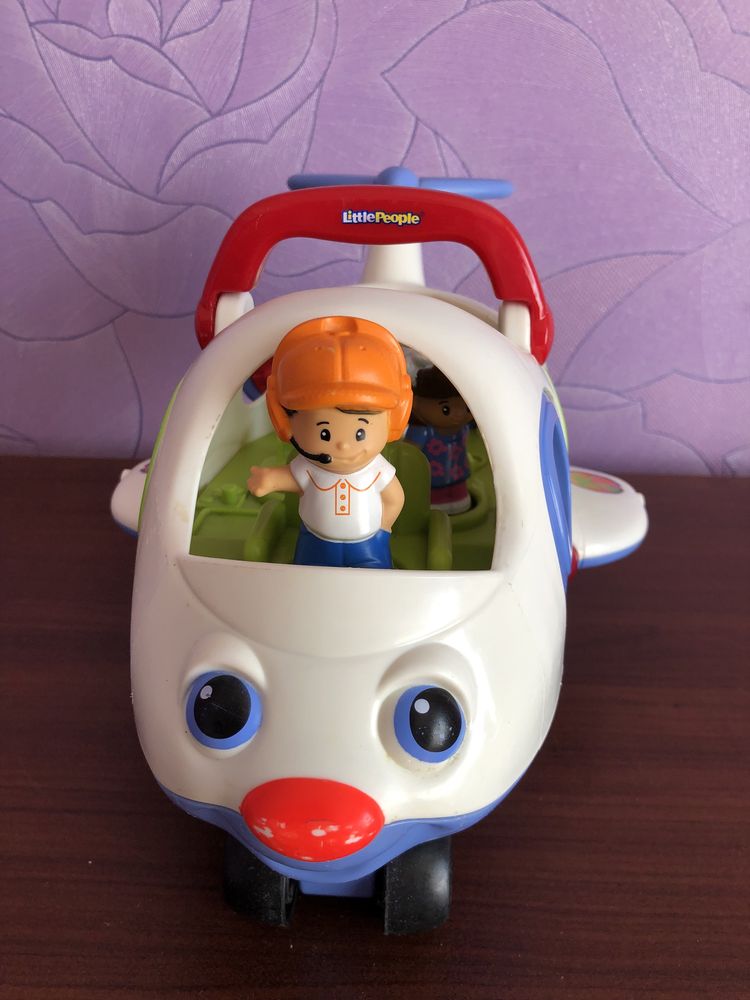 Fisher price самолёт / літак со звуковыми эфектами серии Little people