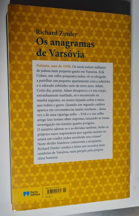 Os anagramas de Varsóvia de Richard Zimler