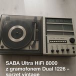 SABA Ultra HiFi 9800 z gramofonem Dual 1226 – sprzęt vintage