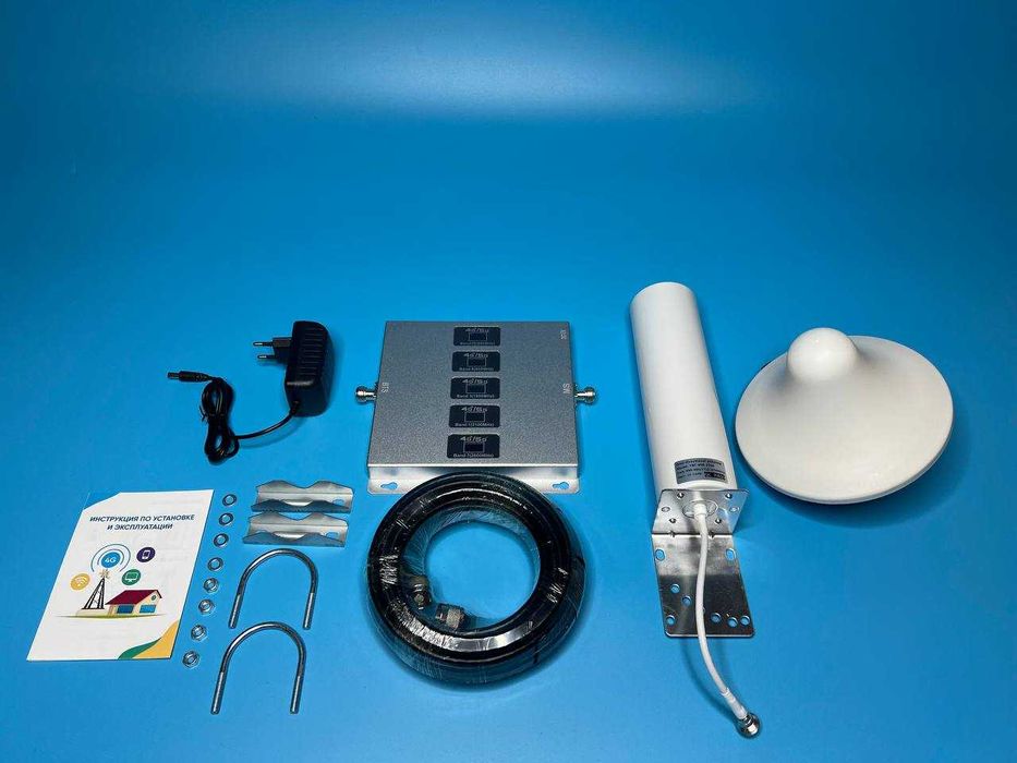 Репитер усилитель мобильной связи интернета 800/900/1800/2100/2600