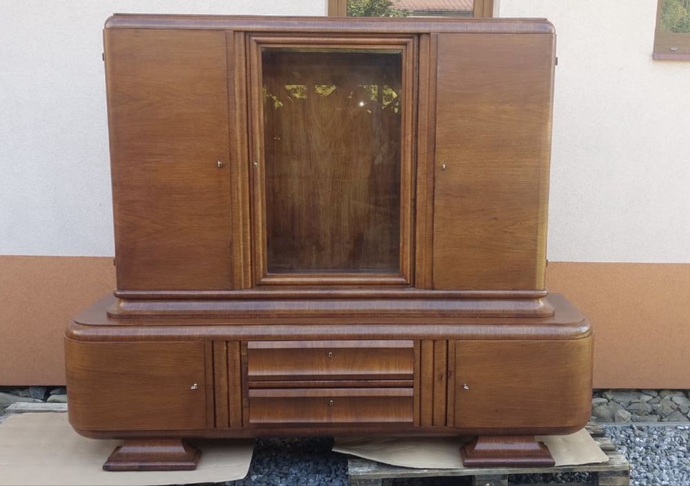 Zestaw mebli gabinetowych Art deco antyk dwudziestolecie miedzywojenne