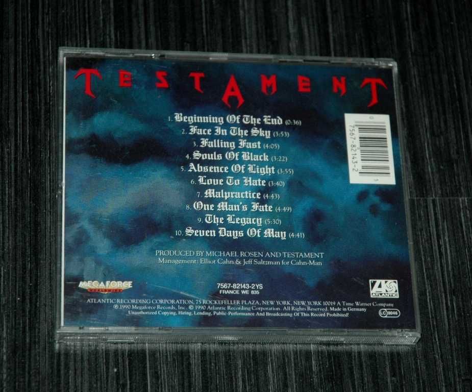 TESTAMENT - Souls Of Black. 1990 Megaforce/Atlantic. I wydanie.