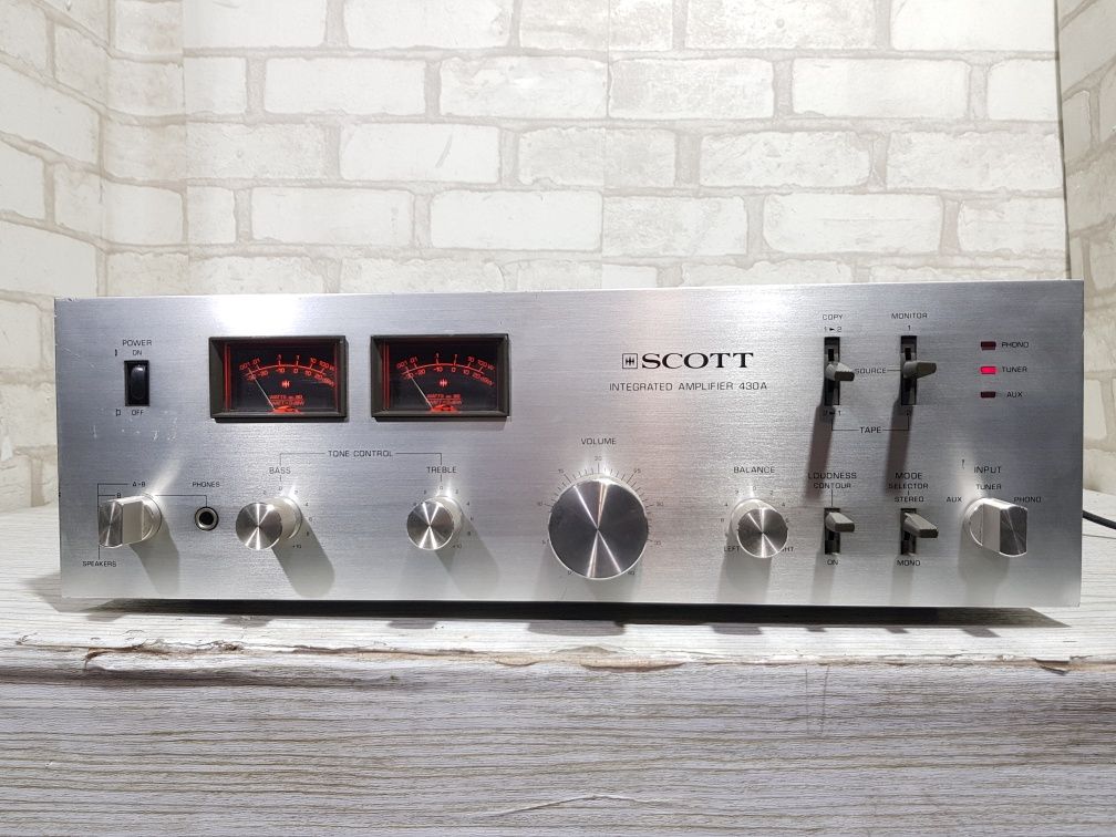 Стрілки! Стерео підсилювач SCOTT 430A, *2x45 Вт, б/у з Німеччини