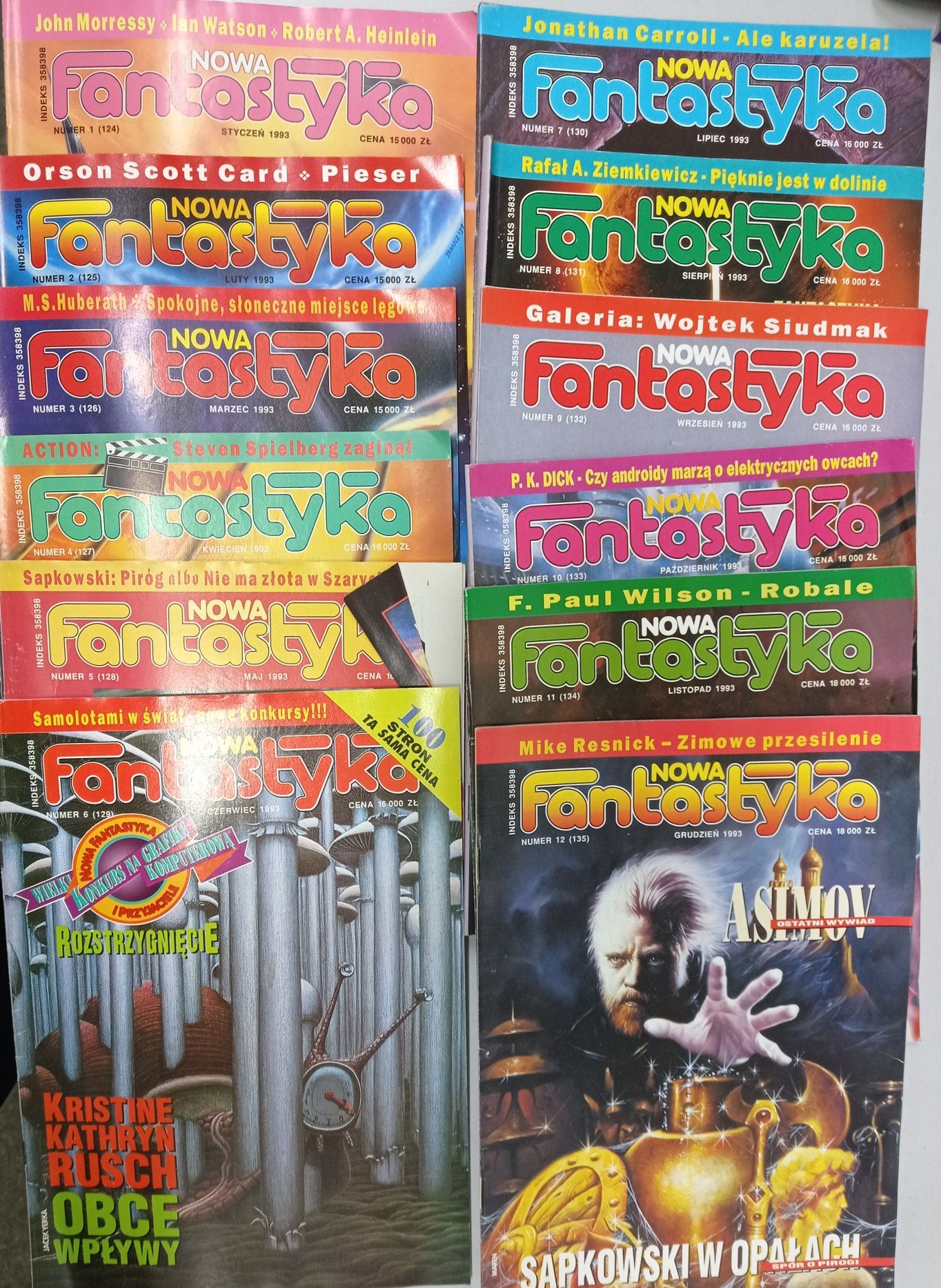 Czasopismo fantastyka rocznik 1993