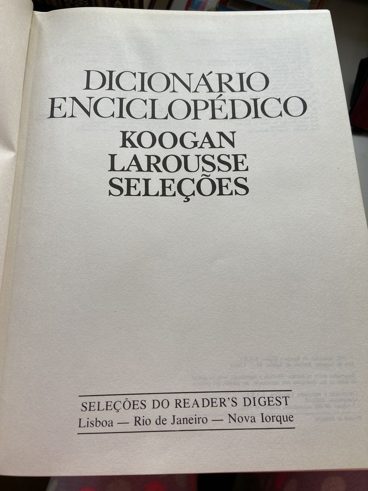 3 volumes Dicionario Enciclopedico