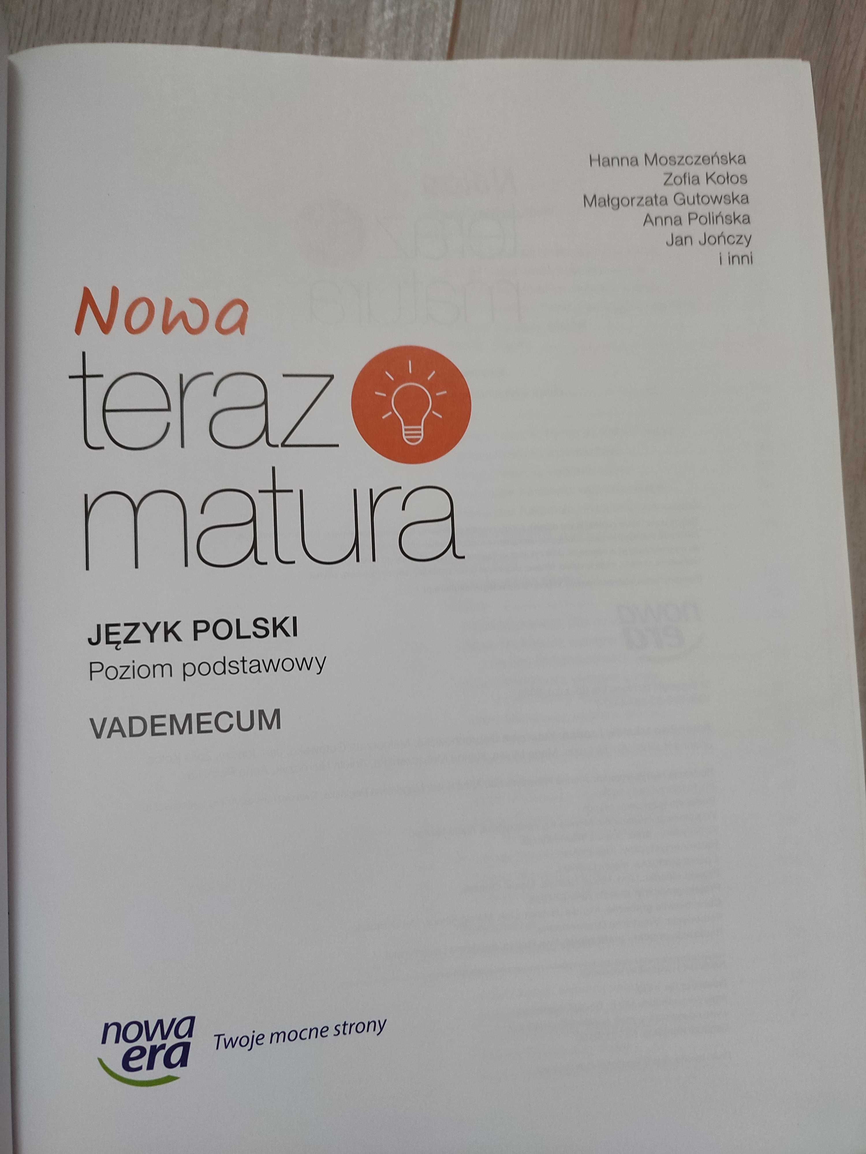 Nowa teraz matura j. polski Vademecum + kod dostępu