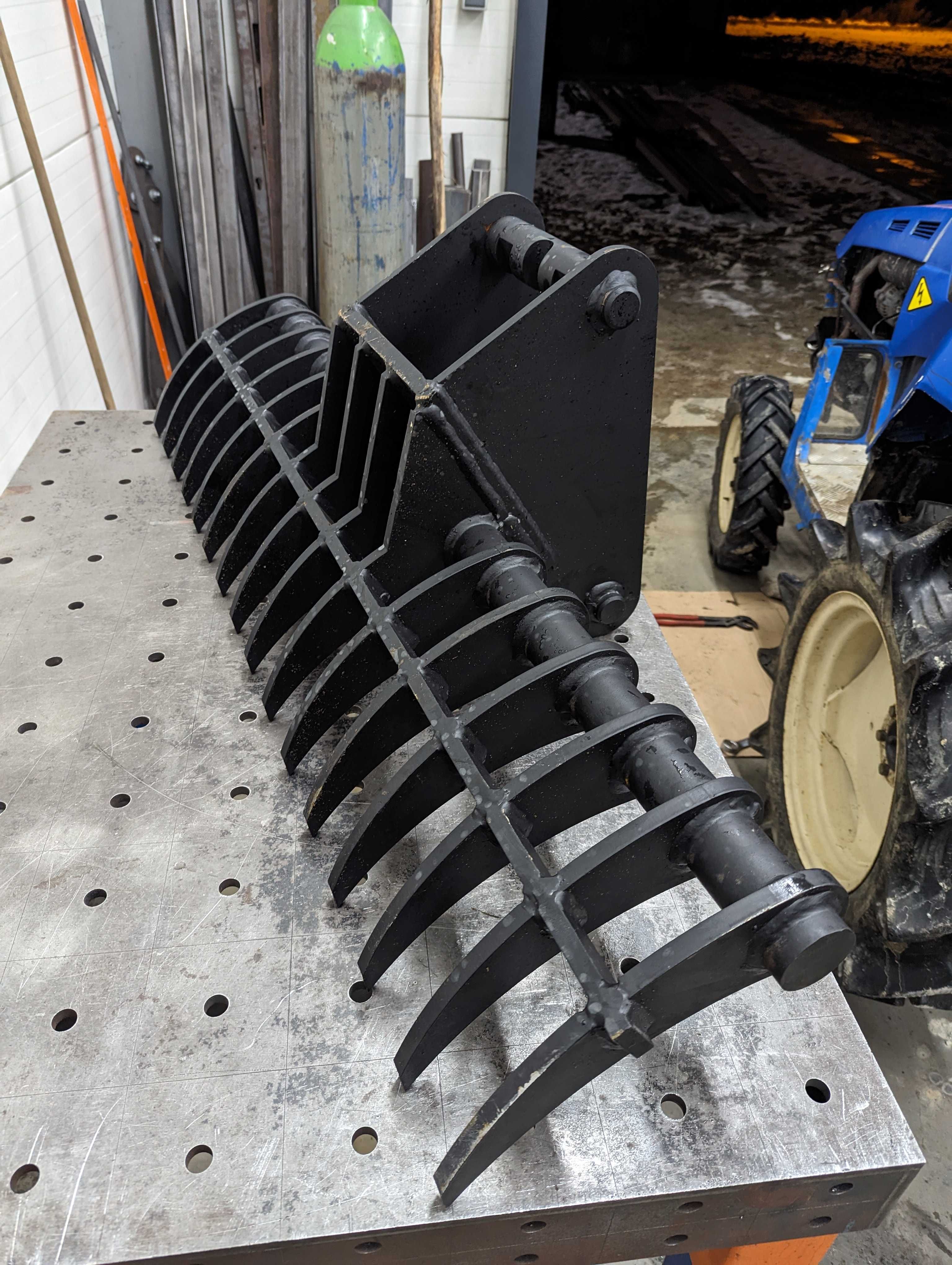 Grabie do minikoparki 120 cm – mocowanie MS03 – osprzęt