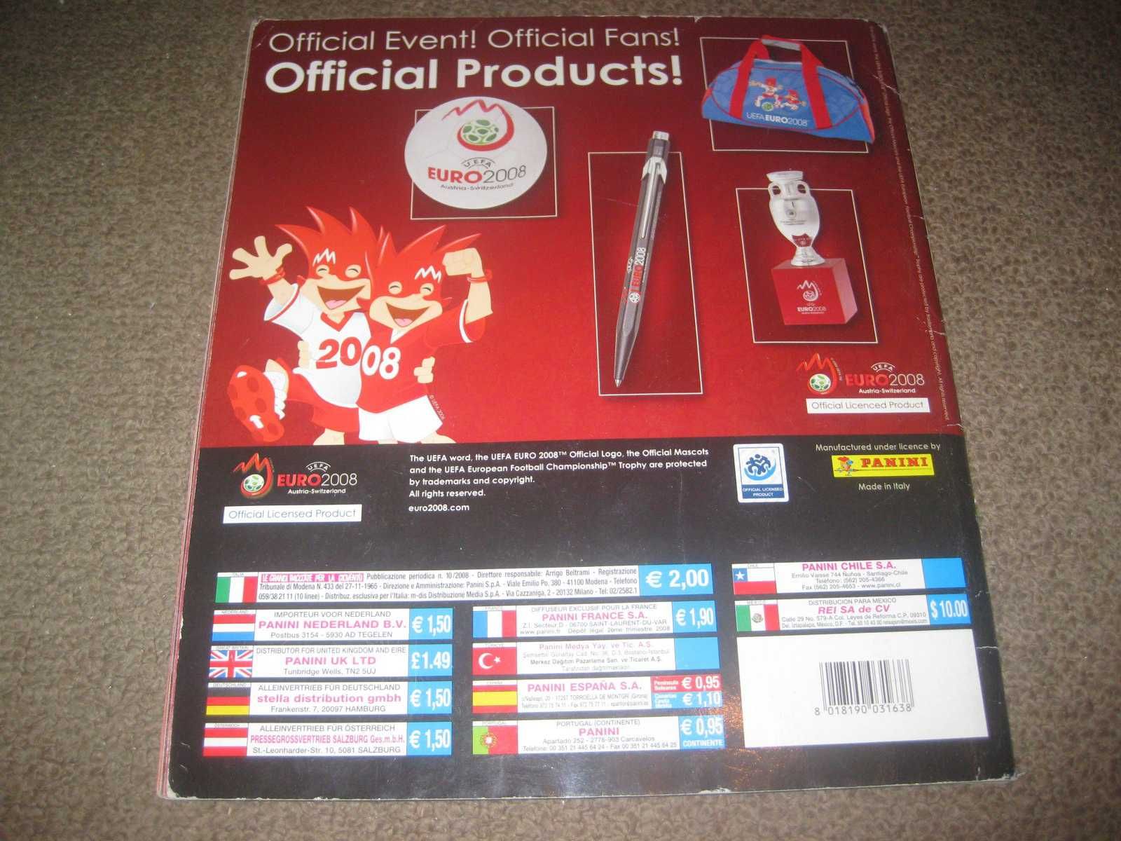 Caderneta Euro 2008