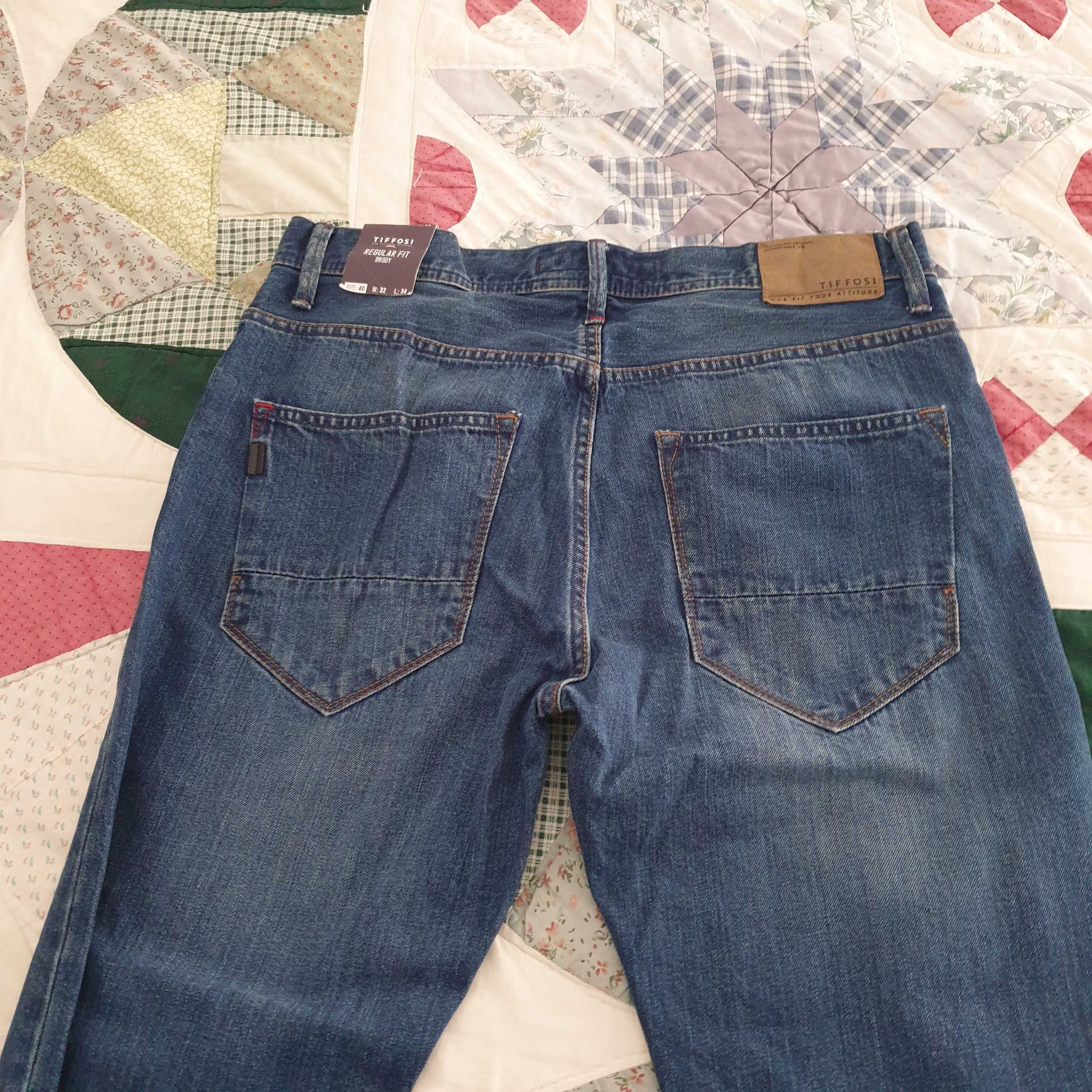 calças tiffosi regular fit, size 40, W32, L34, novas
