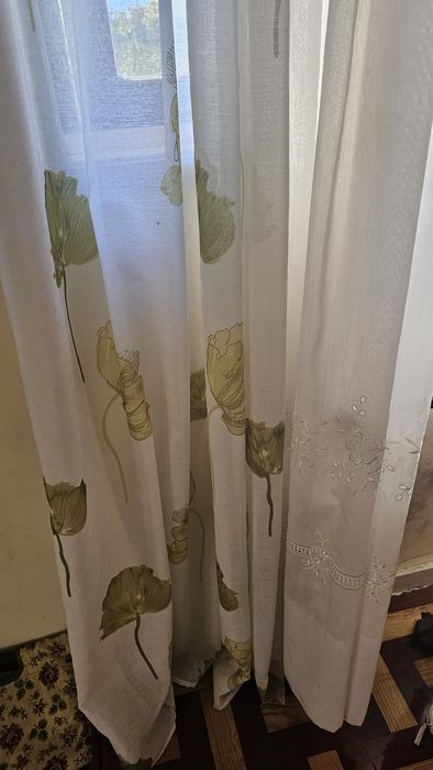 Cortinados bordados 4 módulos