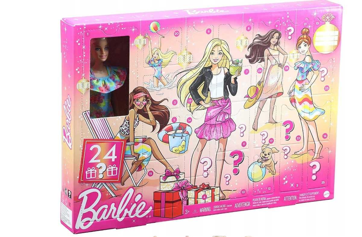 kalendarz adwentowy na święta barbie nowy