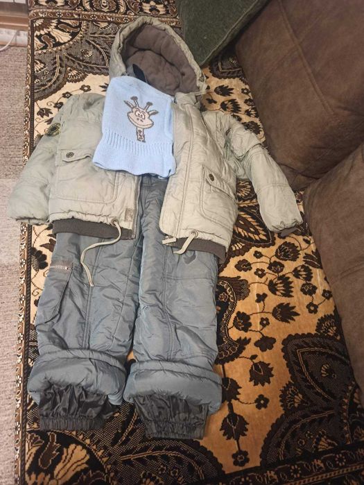 Дитячий зимовий набір куртка та комбінезон