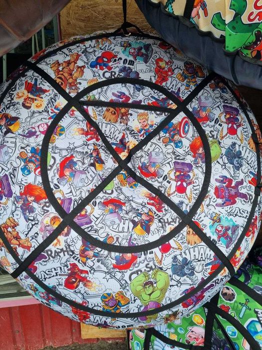 Плюшка для катання, тюбінг санки,  надувний тюб