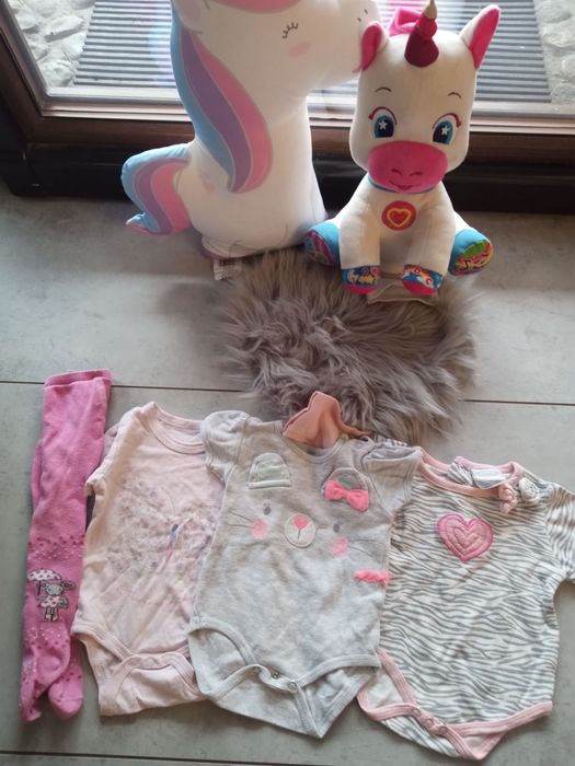 Zestaw mix paka ubrań dziewczynka rozmiar 62cm