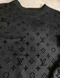 ЛЮКС Louis Vuitton LV женский свитшот кофта черный топовый зимний топ