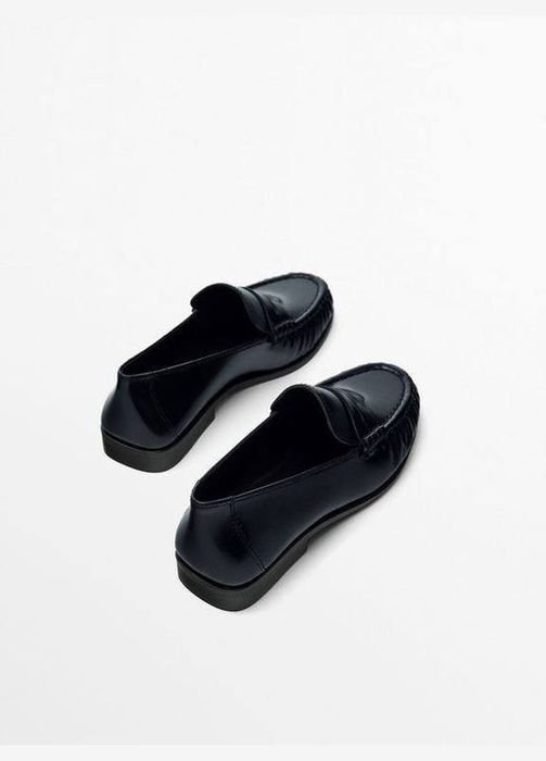 Кожаные лоферы ф.Massimo Dutti р.39