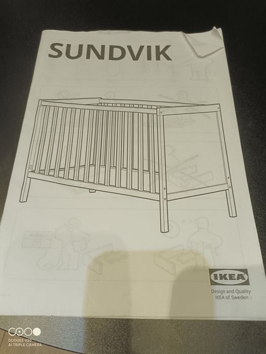 Łóżeczko  dziecięce ikea sundvik