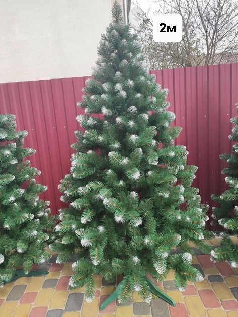 Искусственная елка Королева Европейская с белыми кончиками АКЦИЯ