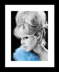 Plakat - Brigitte Bardot, Czarno-białe Zdjęcie
