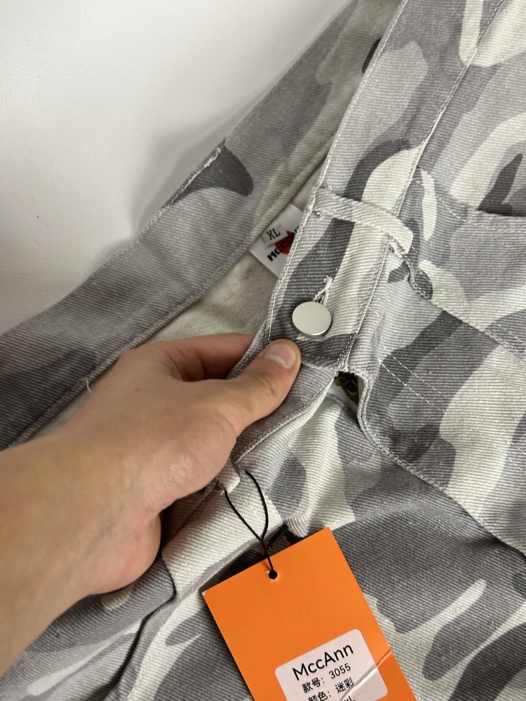 Камо штаны широкие белые камуфляж camo baggy cargo карго opium archive