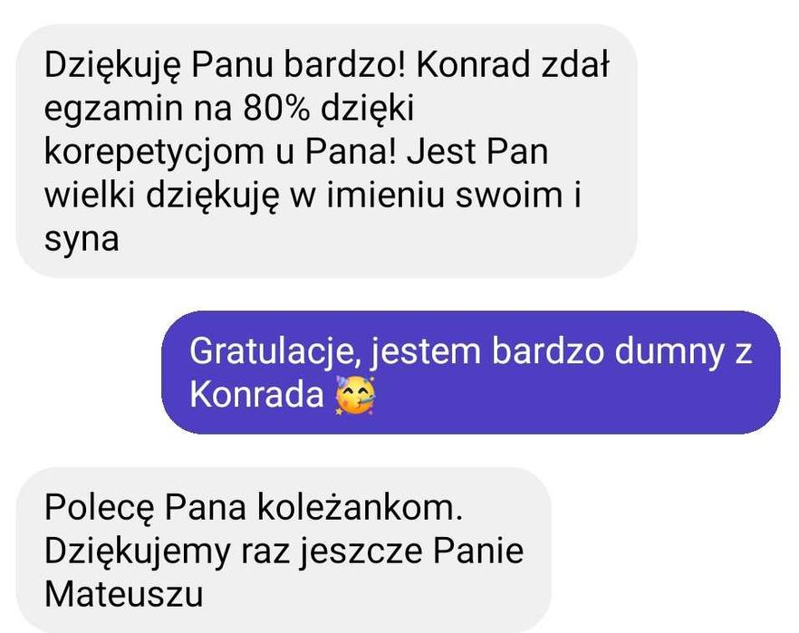 Korepetycje z matematyki z dojazdem do ucznia podstawówka liceum EM E8